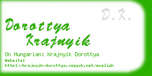 dorottya krajnyik business card